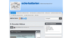 Desktop Screenshot of blog.ecke-batterien.de