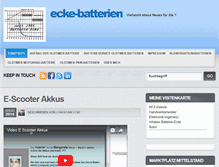 Tablet Screenshot of blog.ecke-batterien.de